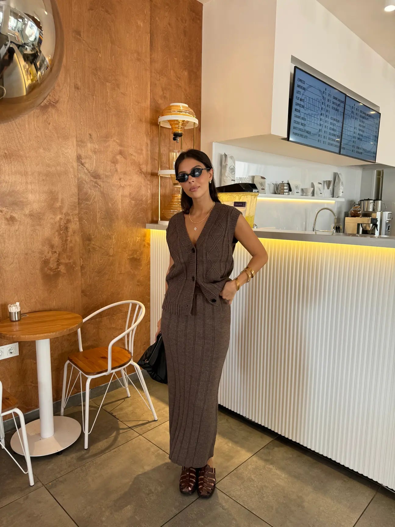 Vest skirt set