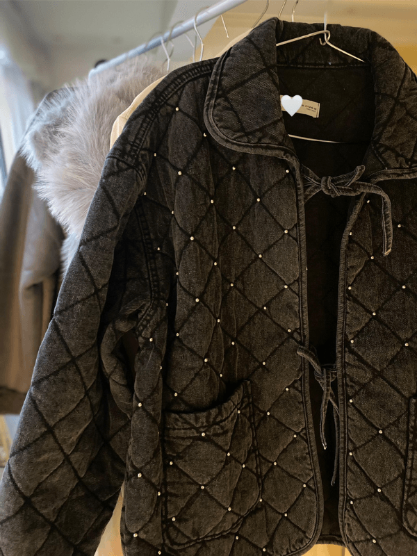 Sparkle Stitch Denim Jacket