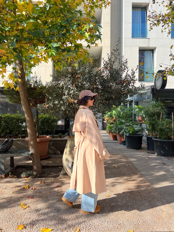 Trench Coat In Camel