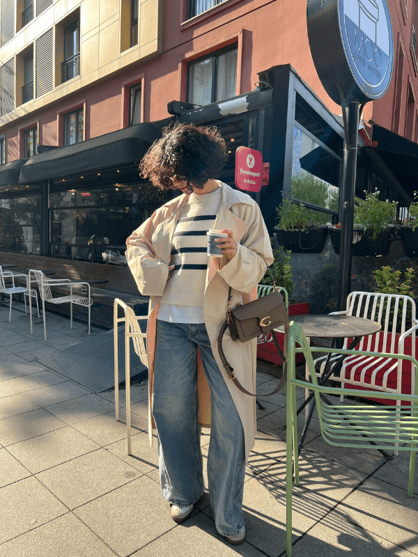 Trench Coat In Beige