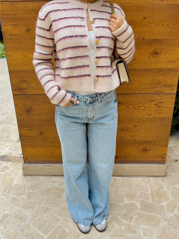 Cozy Striped Cardigan