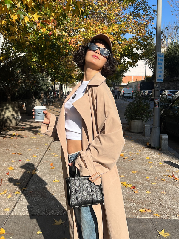 Trench Coat In Camel