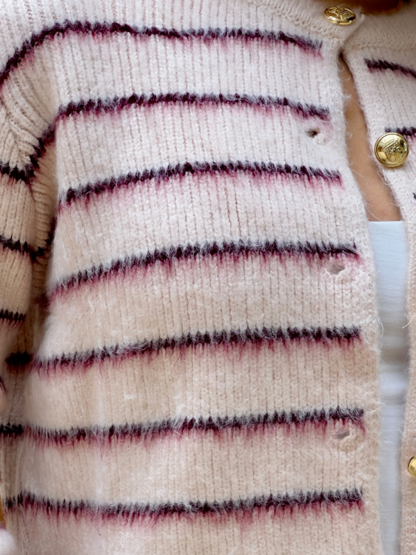 Cozy Striped Cardigan