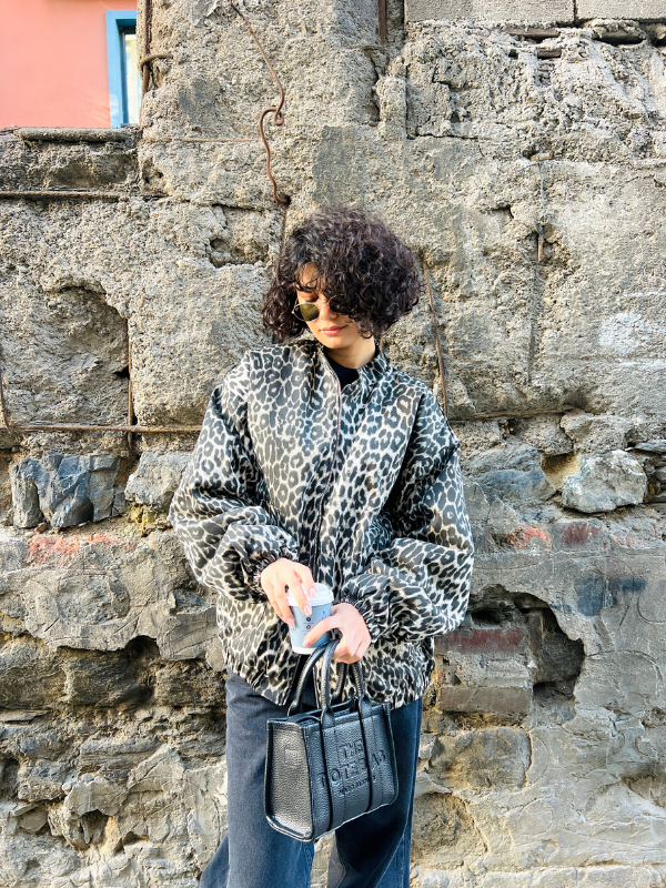 Denim Leopard Jacket