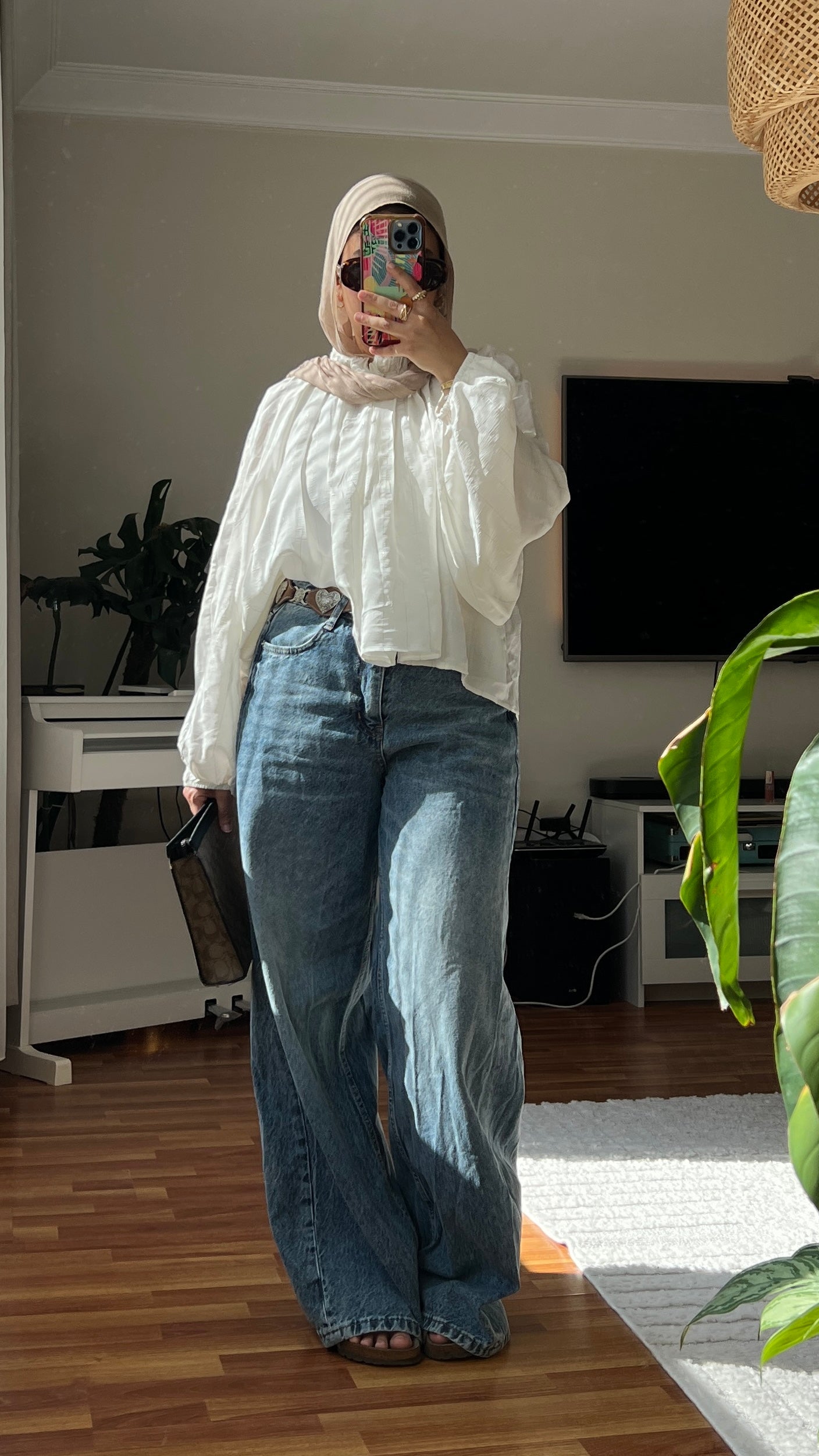 Silken Linen Glow Blouse