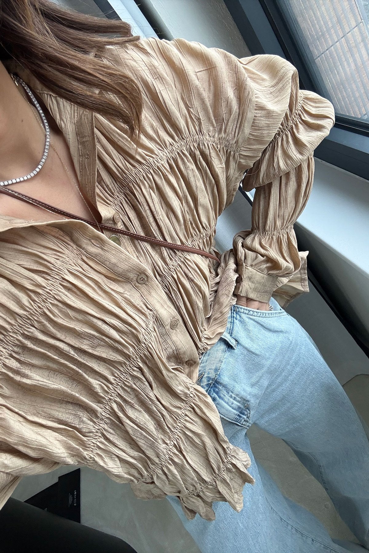 Similar Massimo Dutti shirt in caffe
