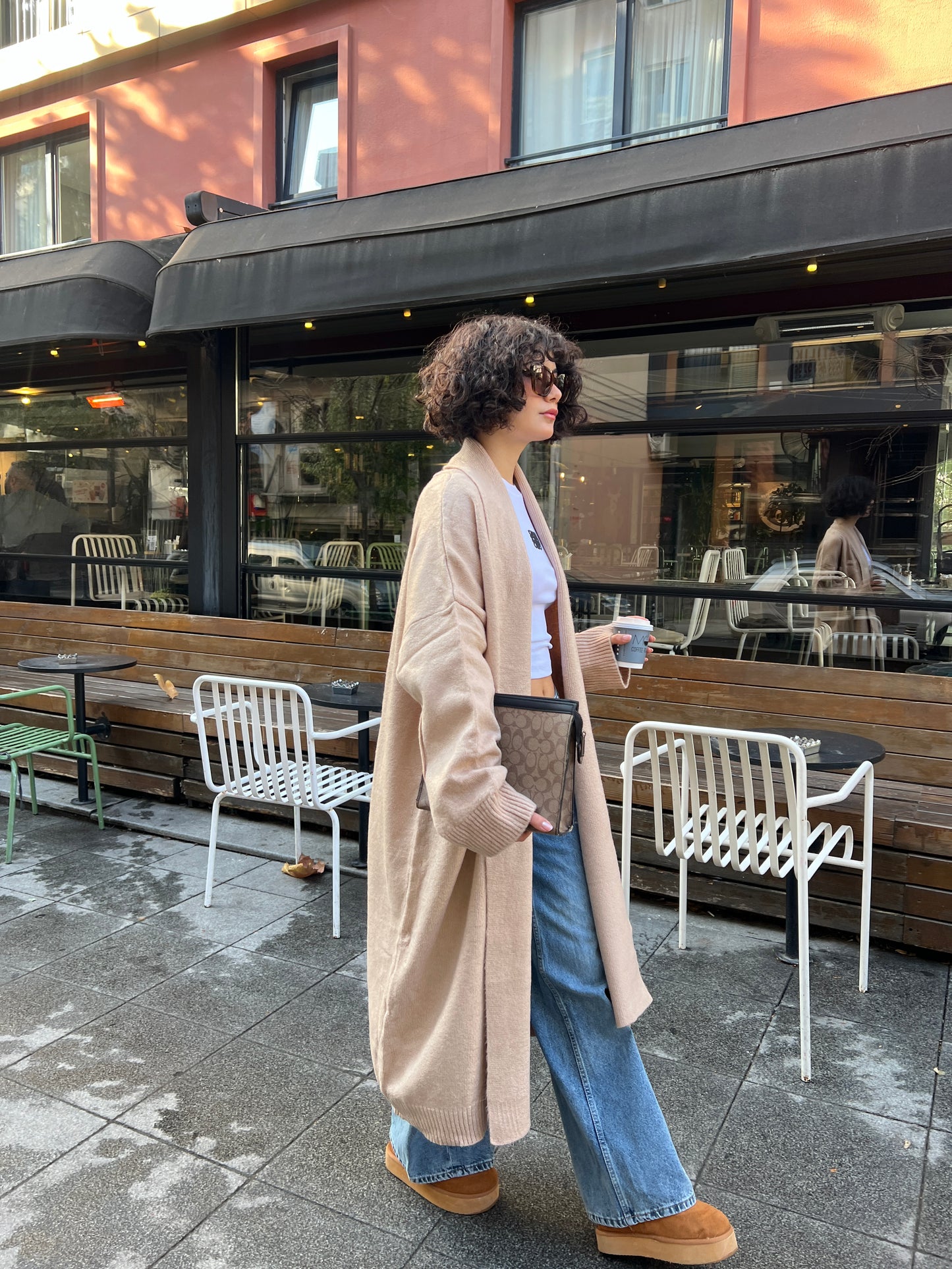 Relaxed Fit Kimonos in beige