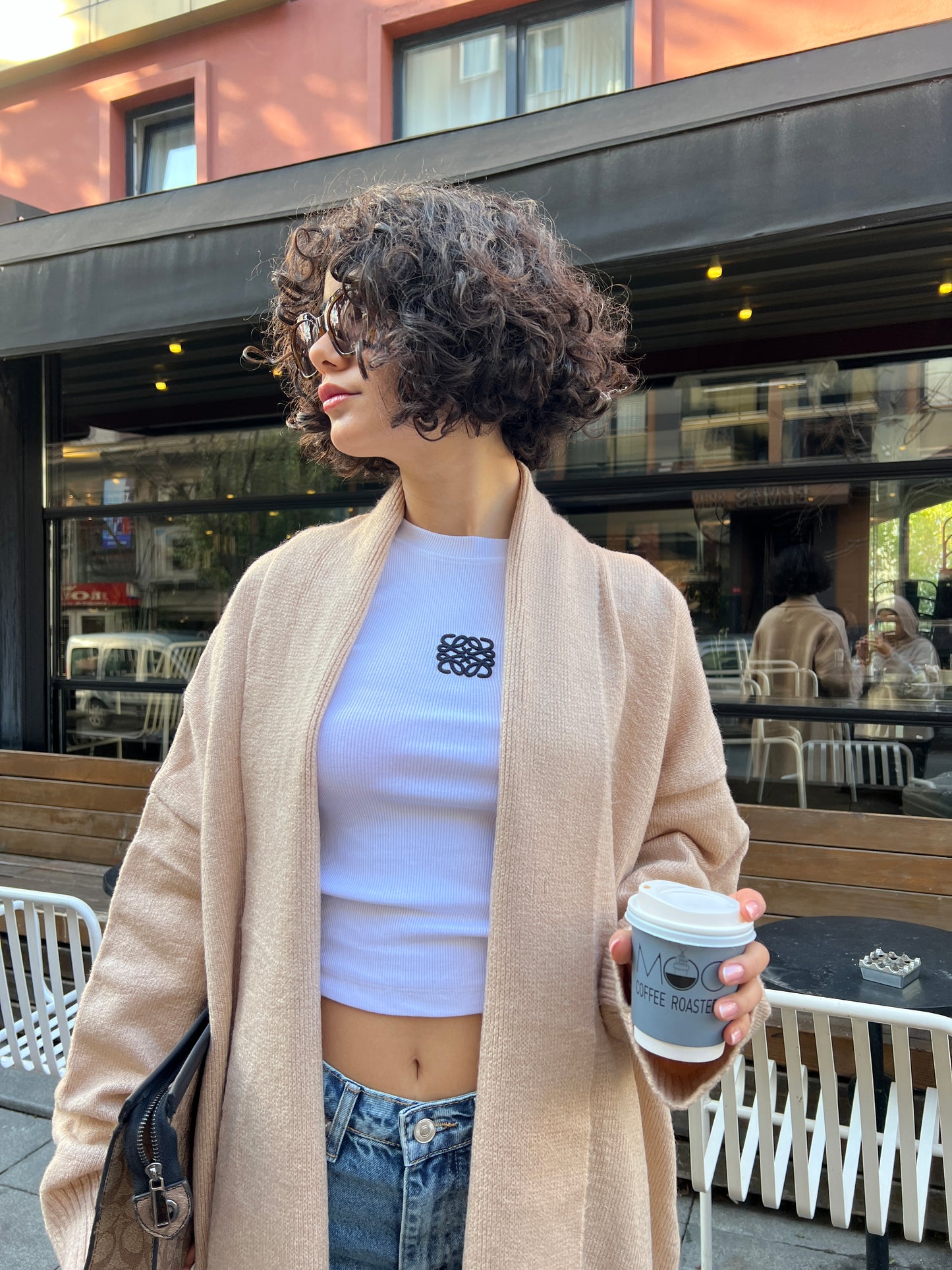 Relaxed Fit Kimonos in beige