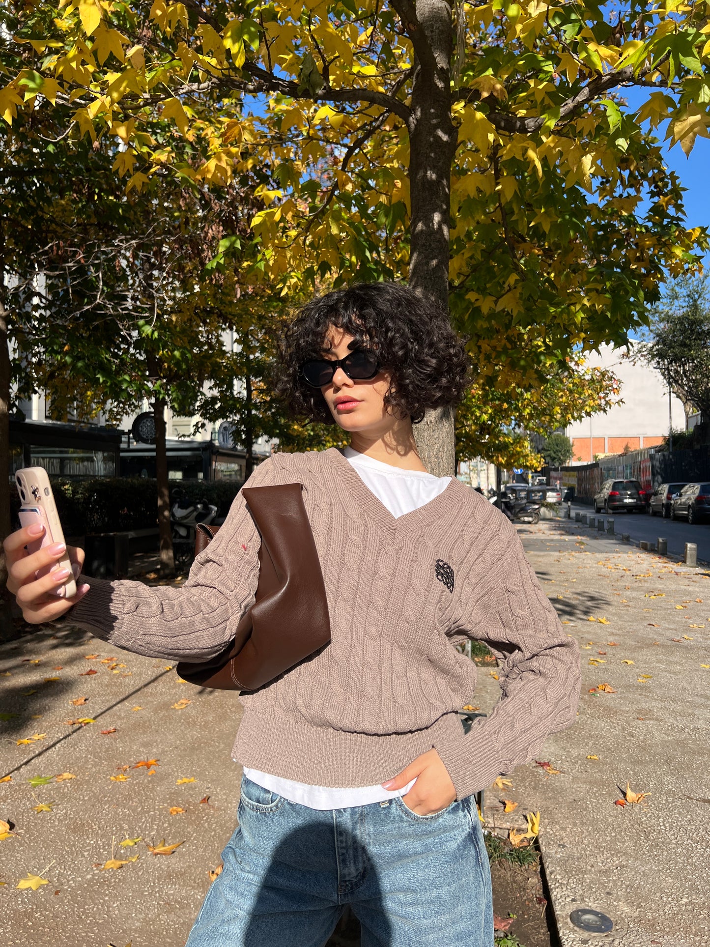 Loewe sweater in caffee