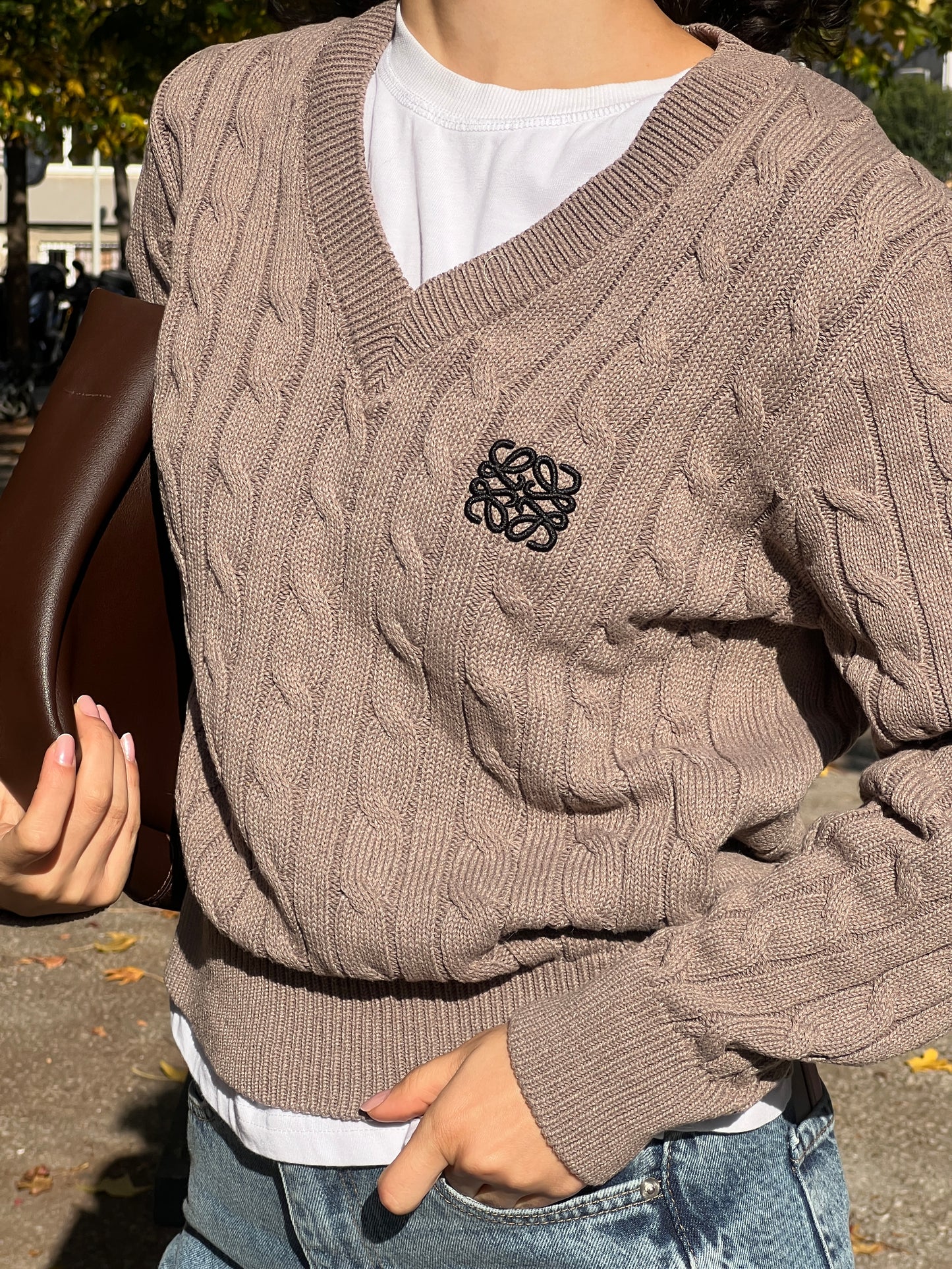 Loewe sweater in caffee