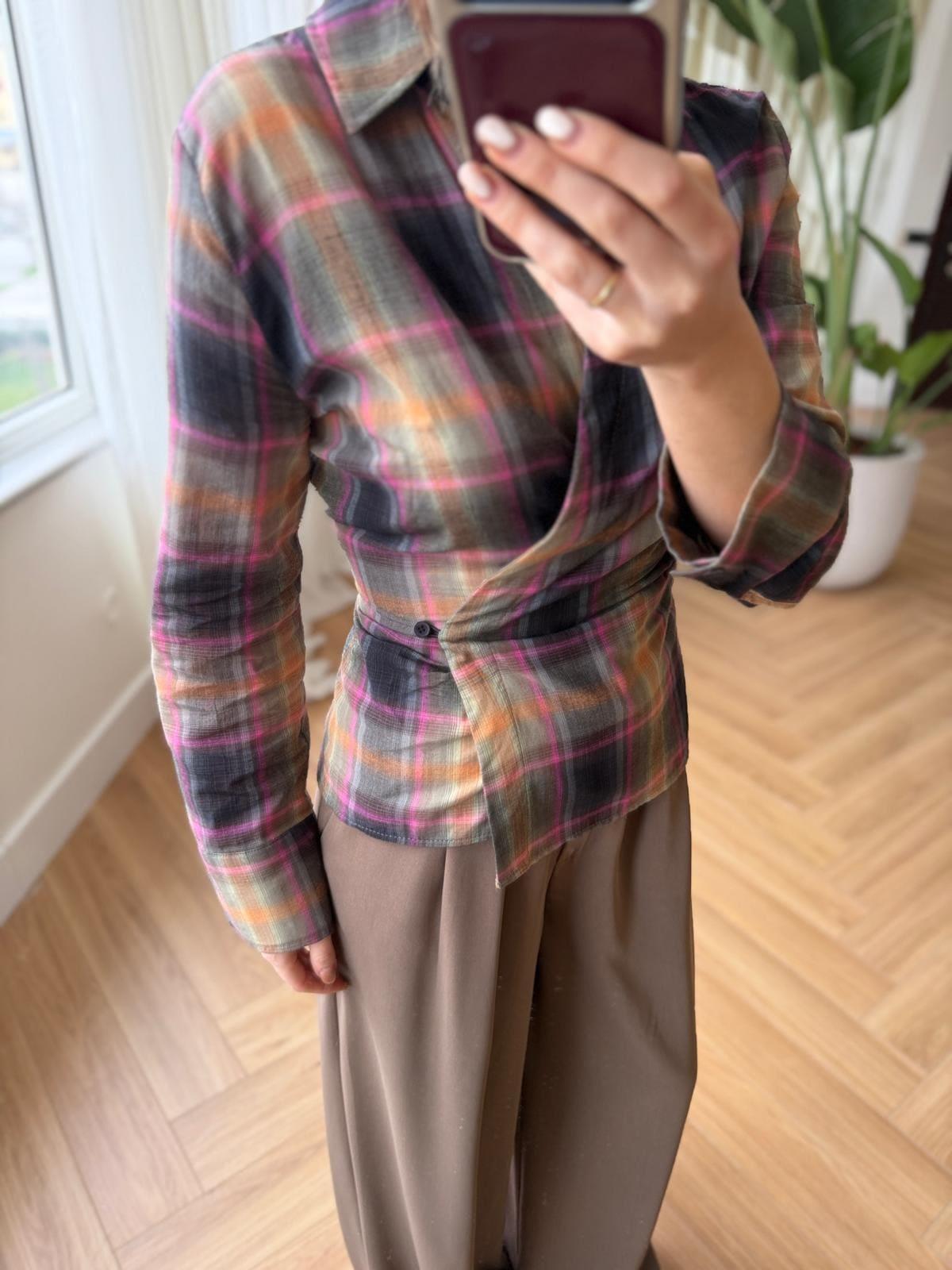 Contour Wrap Shirt Olive Mix