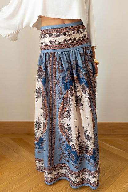 Sienna Voyage Skirt – Blue