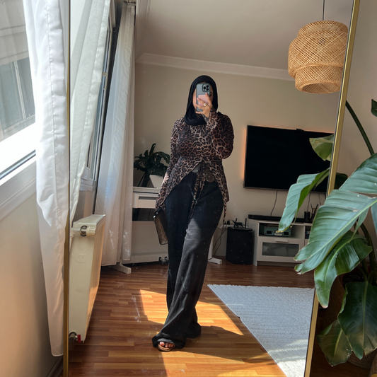 leopard blouse