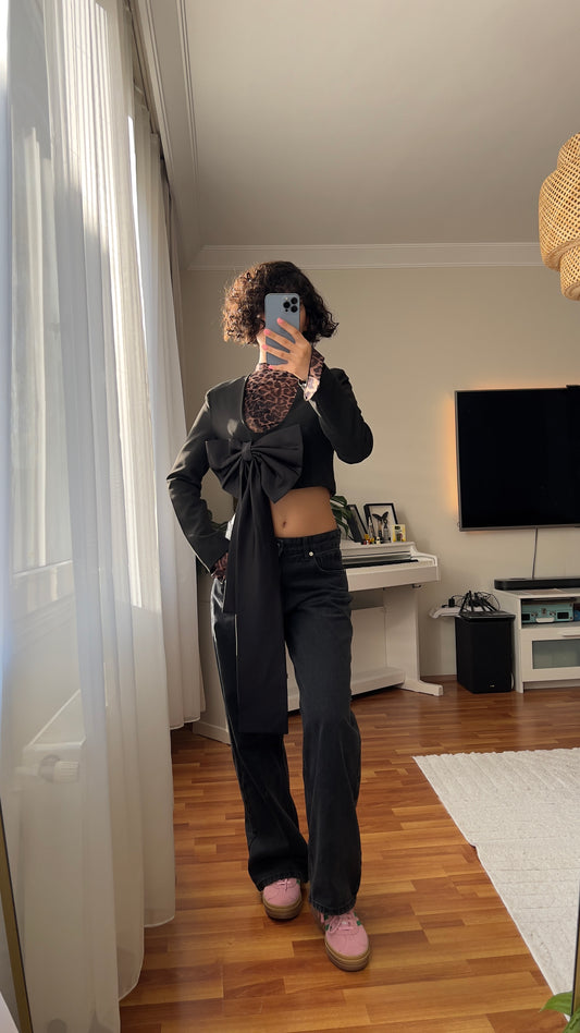 Black Bow Blazer