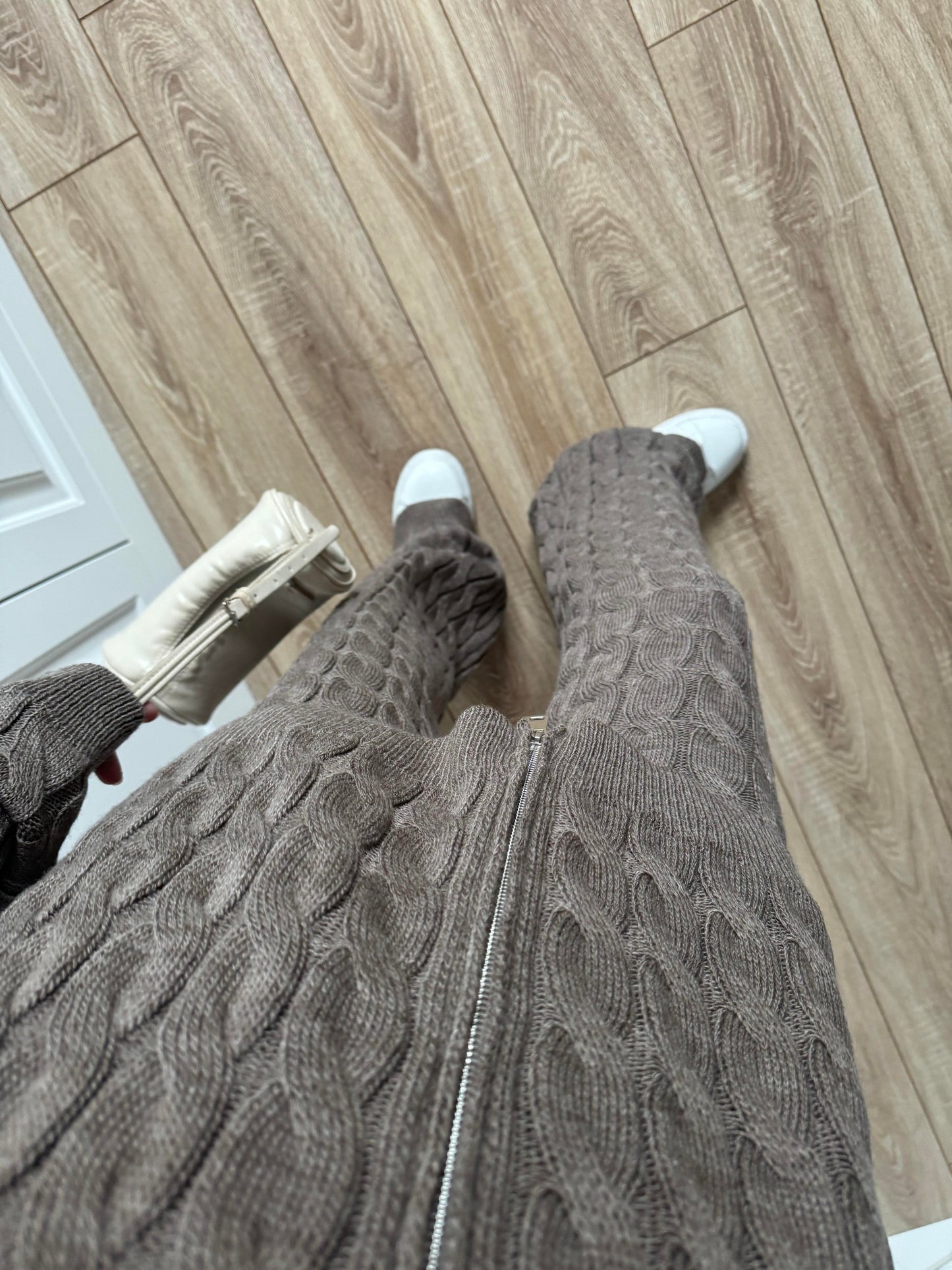 Cable Knit Set in caffe