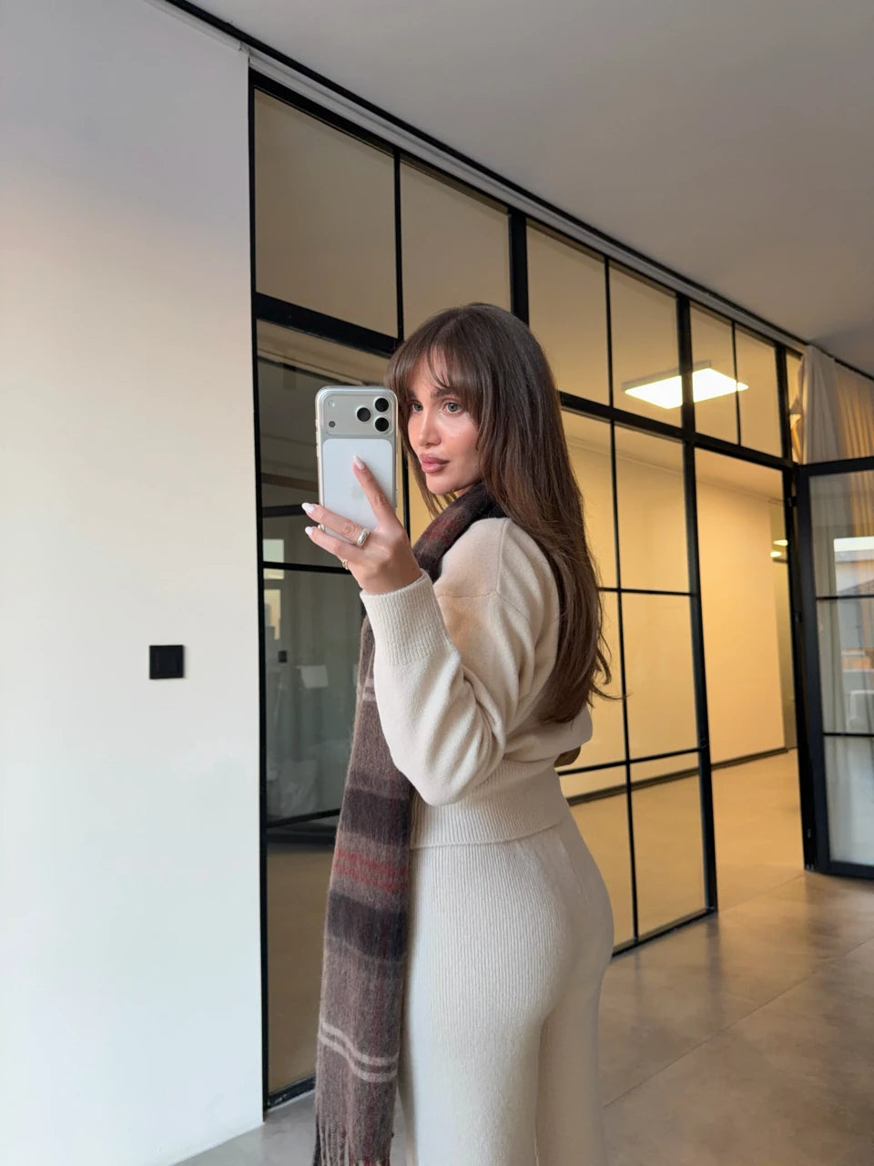 Cocoon Knit Set in Creamy