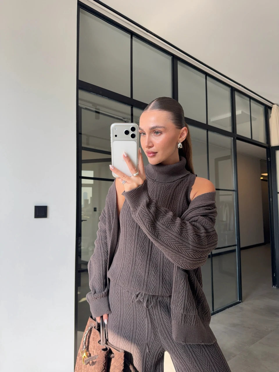 Cocoa Knit Three-Piece Set