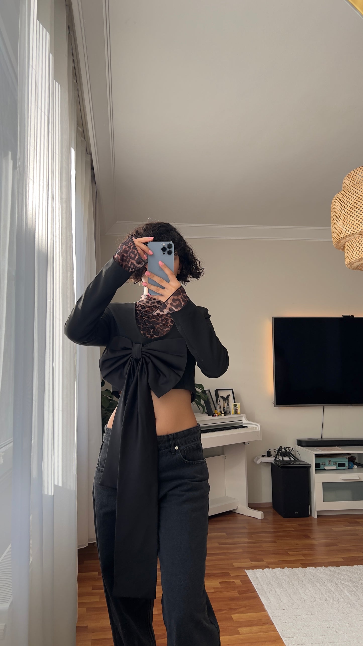 Black Bow Blazer