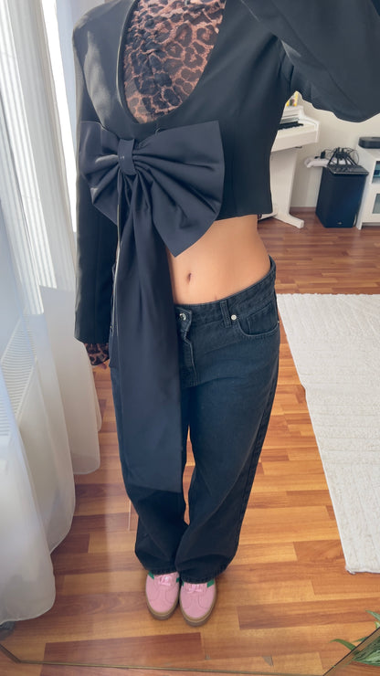 Black Bow Blazer