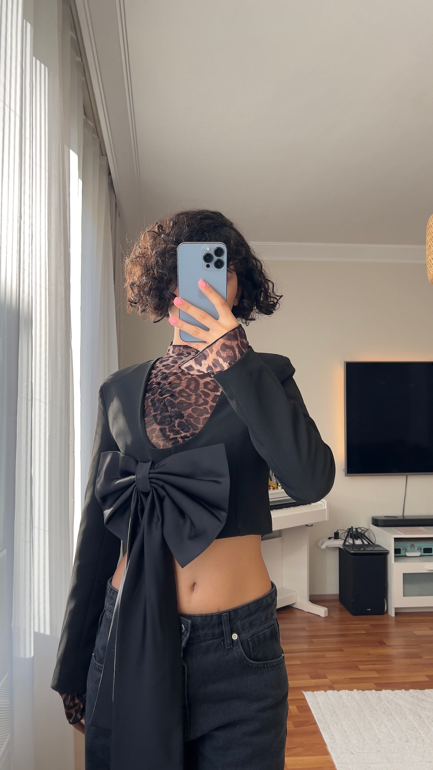 Black Bow Blazer