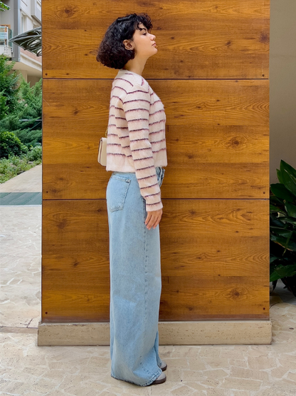 Cozy Striped Cardigan