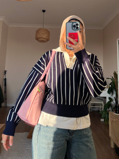 Polo Striped Knit Sweater