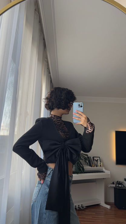 Black Bow Blazer
