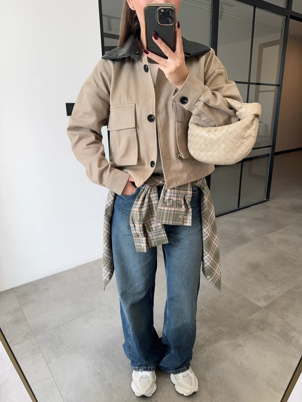 Detachable Leather Collar Jacket