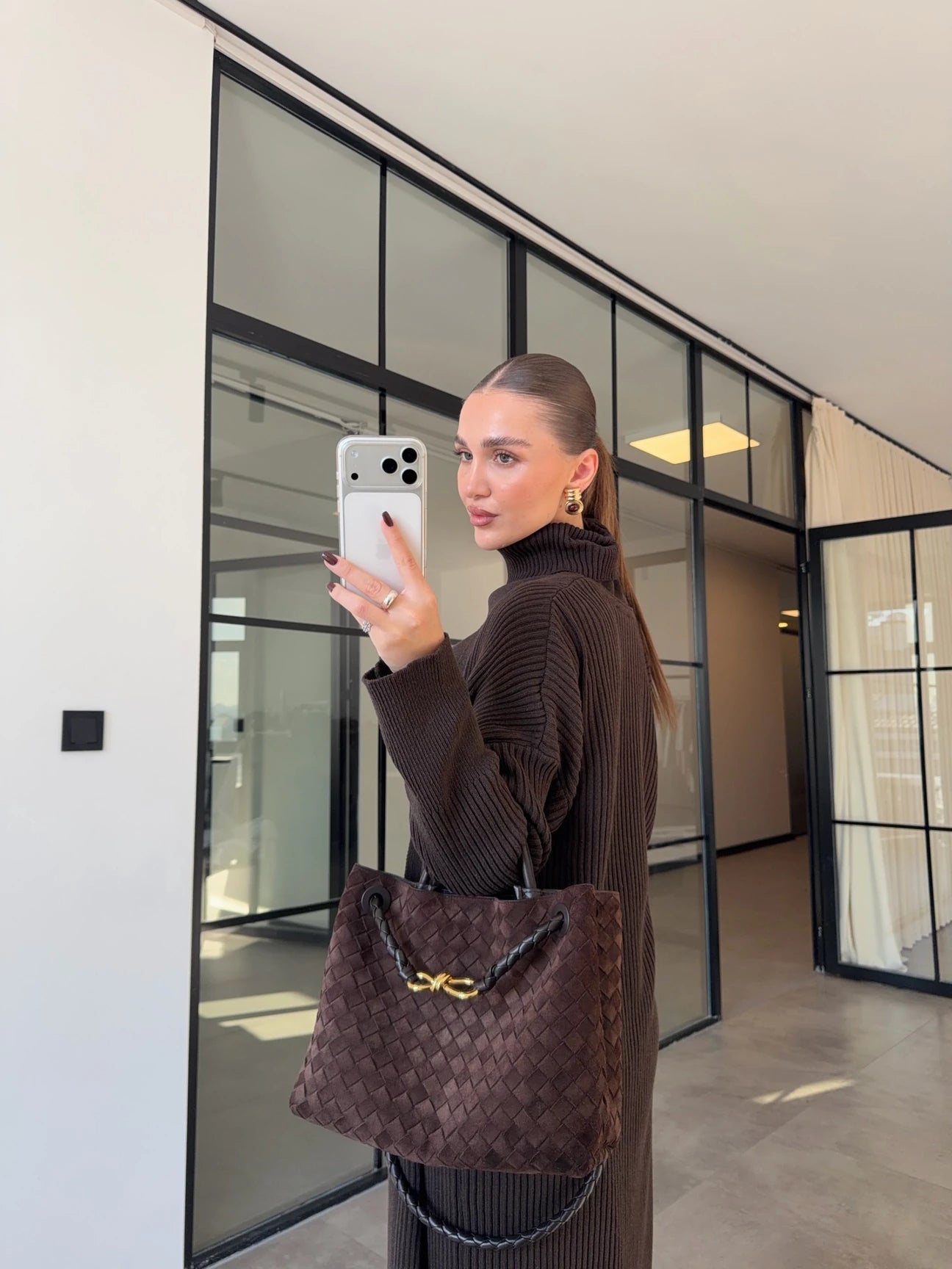 Brown Lounge Knit Set