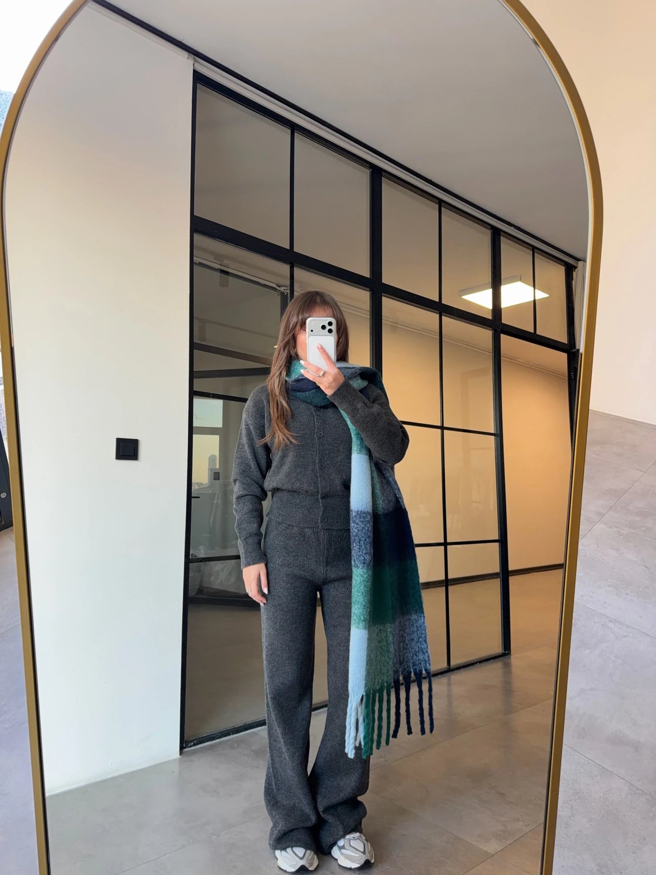 Cocoon Knit Set in Grey