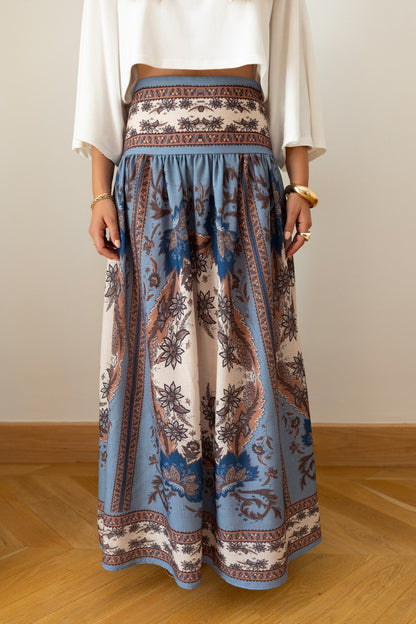 Sienna Voyage Skirt – Blue