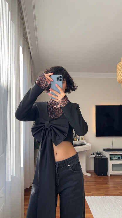 Black Bow Blazer