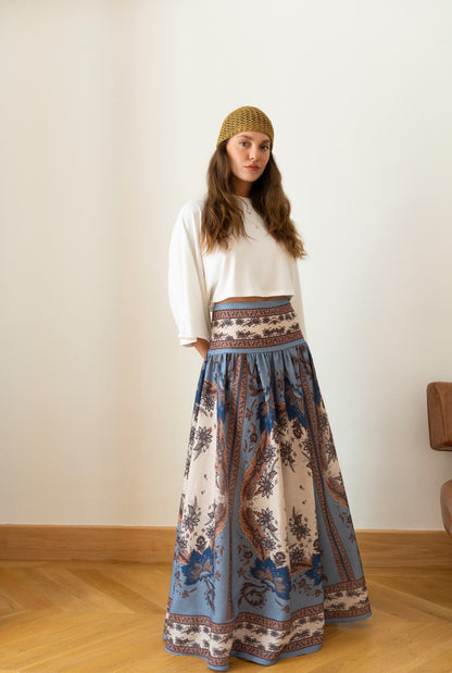 Sienna Voyage Skirt – Blue