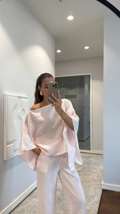 Linen Grace Set in powder pink