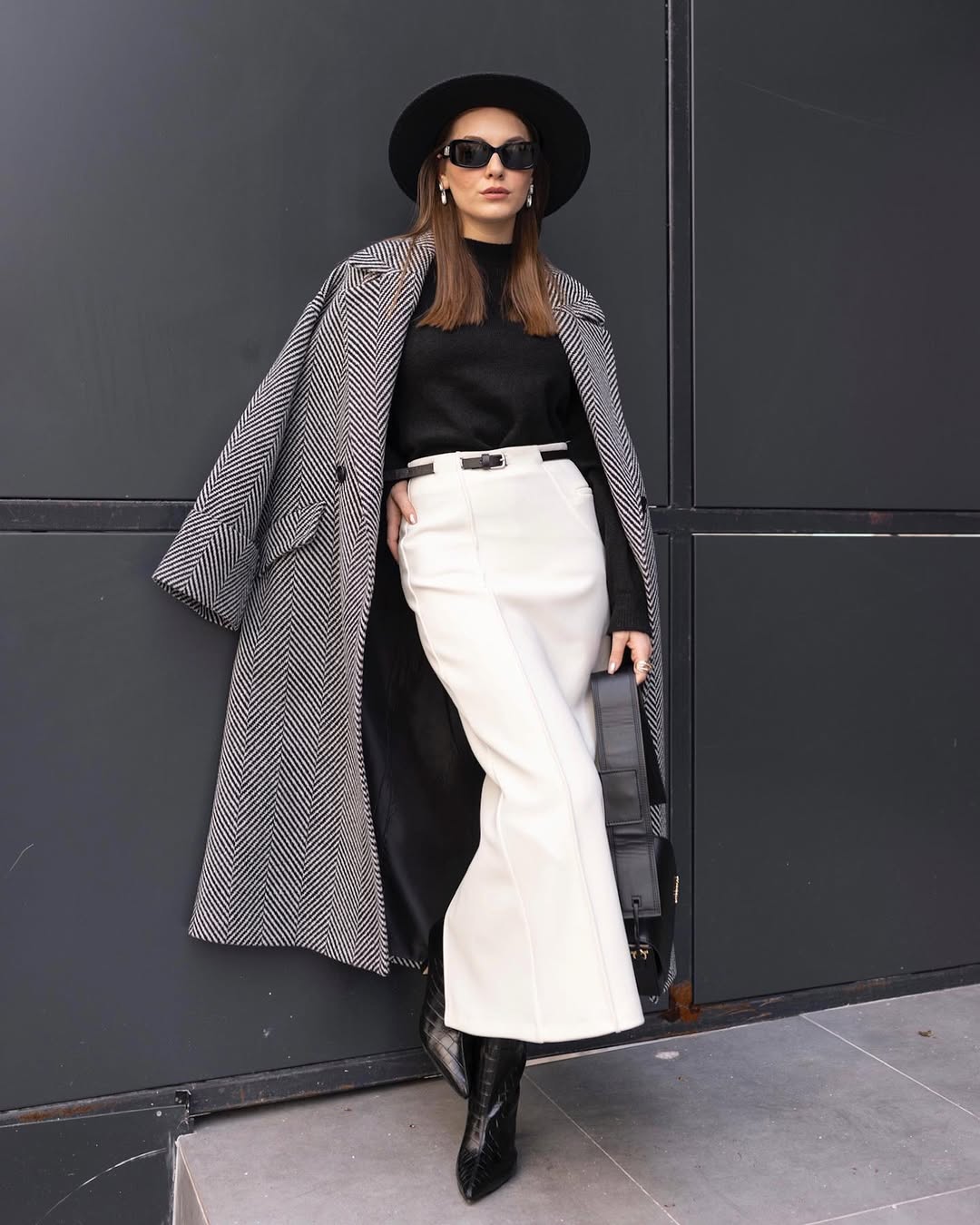 Classic Tailored Midi Skirt