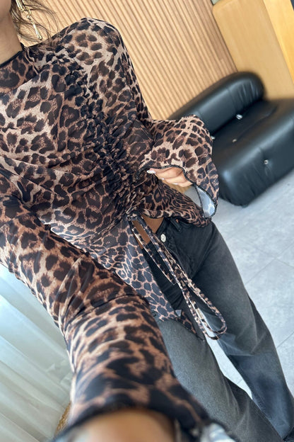 leopard blouse