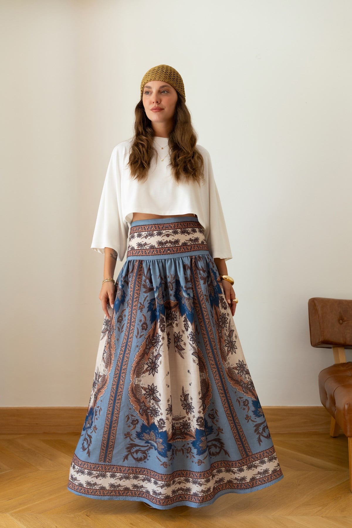 Sienna Voyage Skirt – Blue