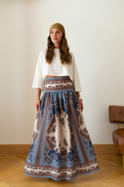 Sienna Voyage Skirt – Blue