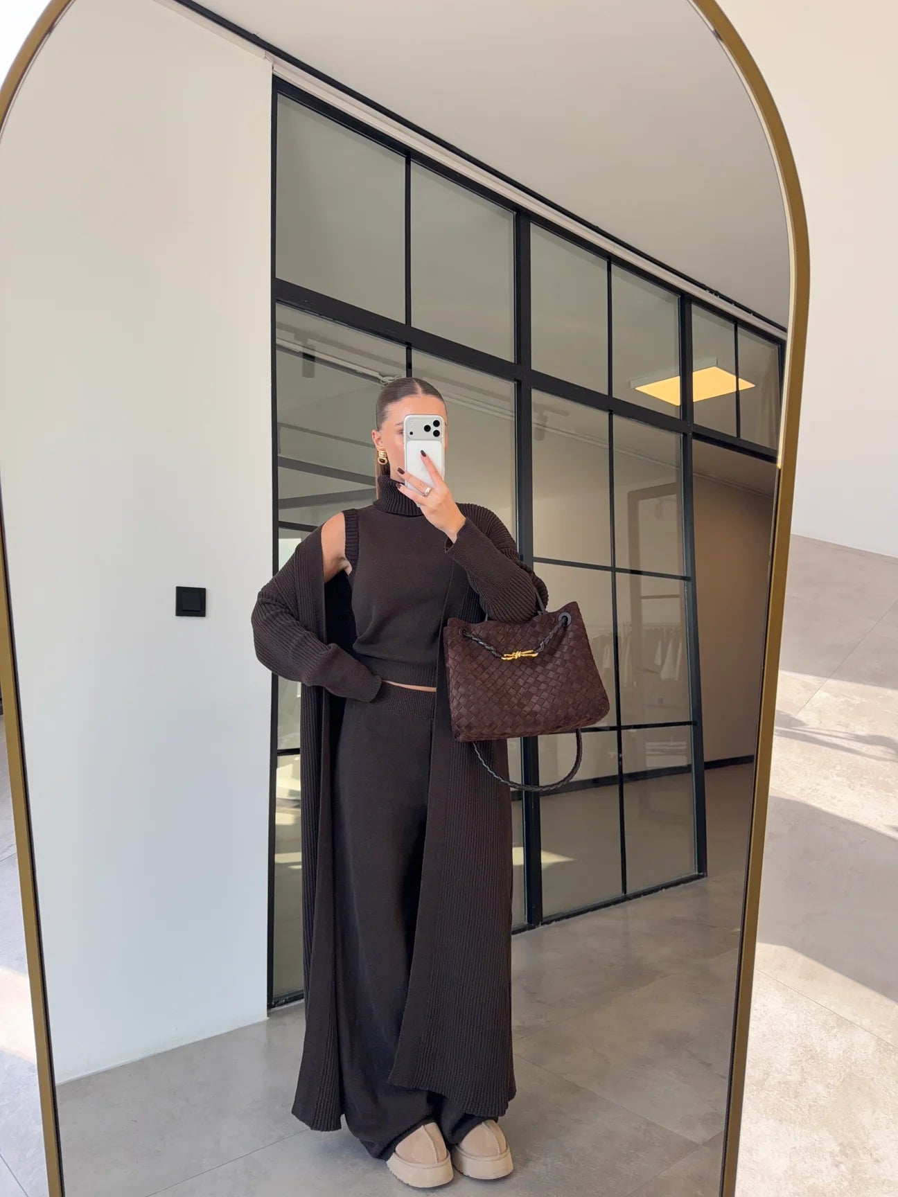 Brown Lounge Knit Set