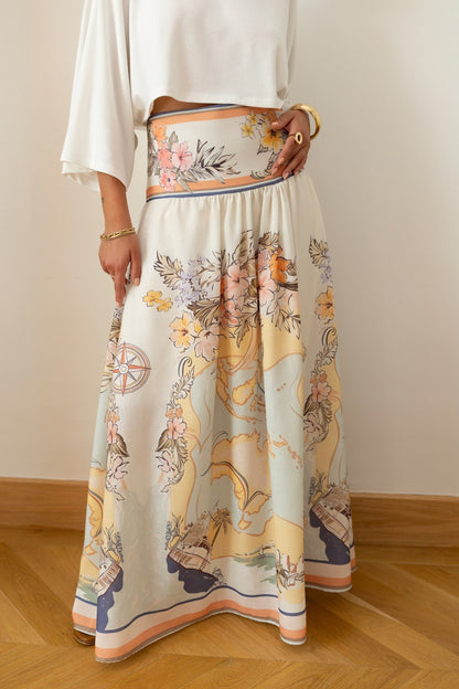 Sienna Voyage Skirt – Ivory