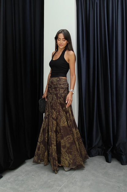 Bohemian Muse Chiffon Skirt
