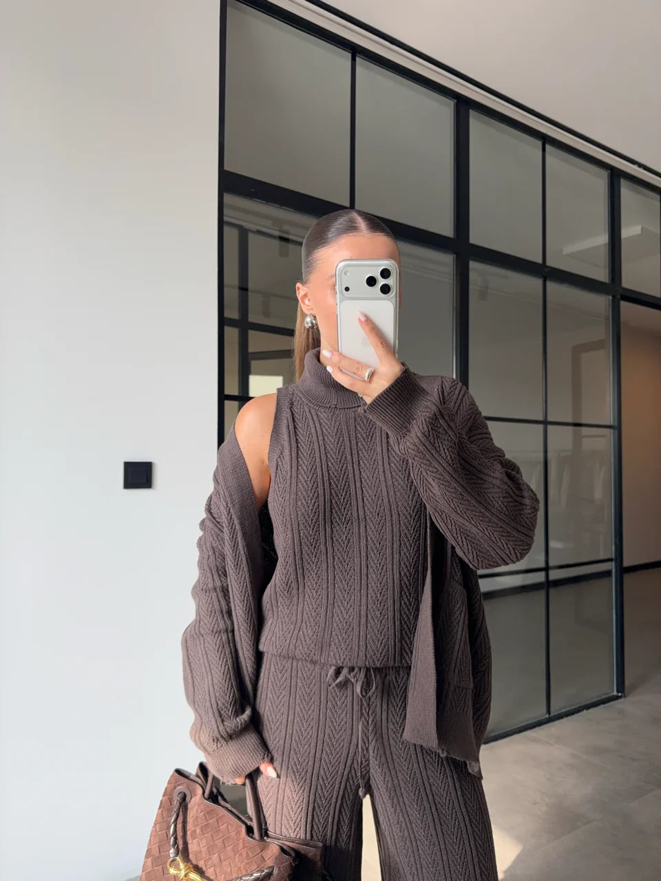 Cocoa Knit Three-Piece Set