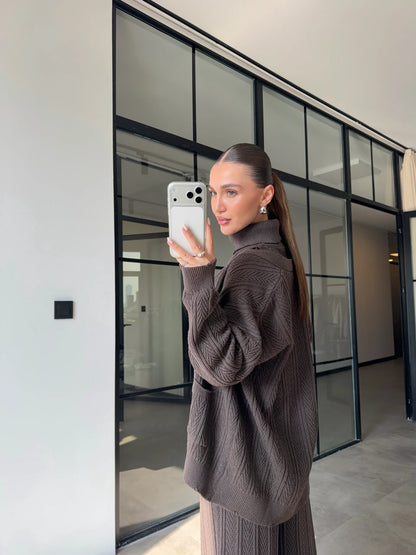 Cocoa Knit Three-Piece Set