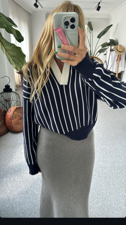 Polo Striped Knit Sweater