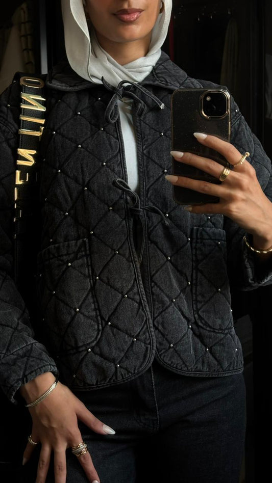 Sparkle Stitch Denim Jacket