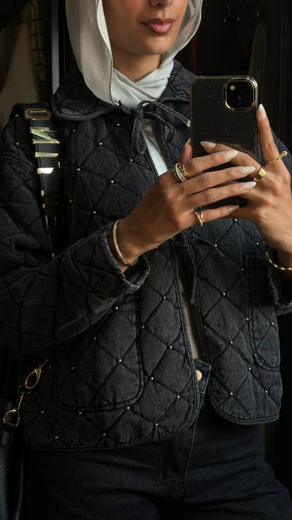 Sparkle Stitch Denim Jacket