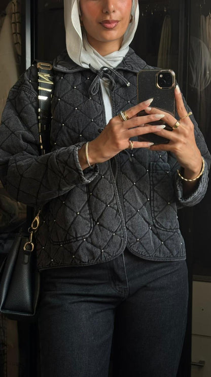 Sparkle Stitch Denim Jacket