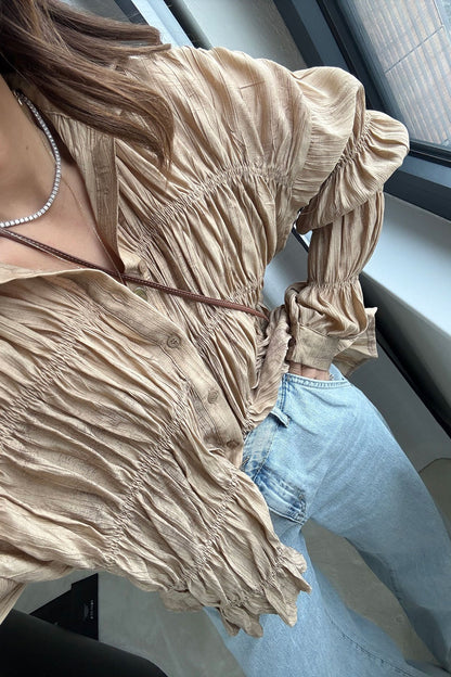 Similar Massimo Dutti shirt in caffe