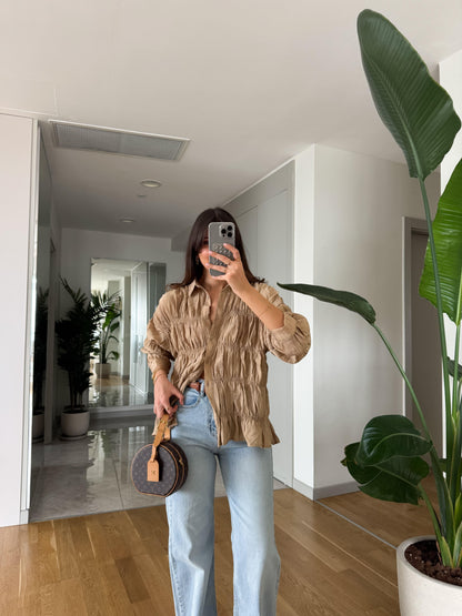 Similar Massimo Dutti shirt in caffe