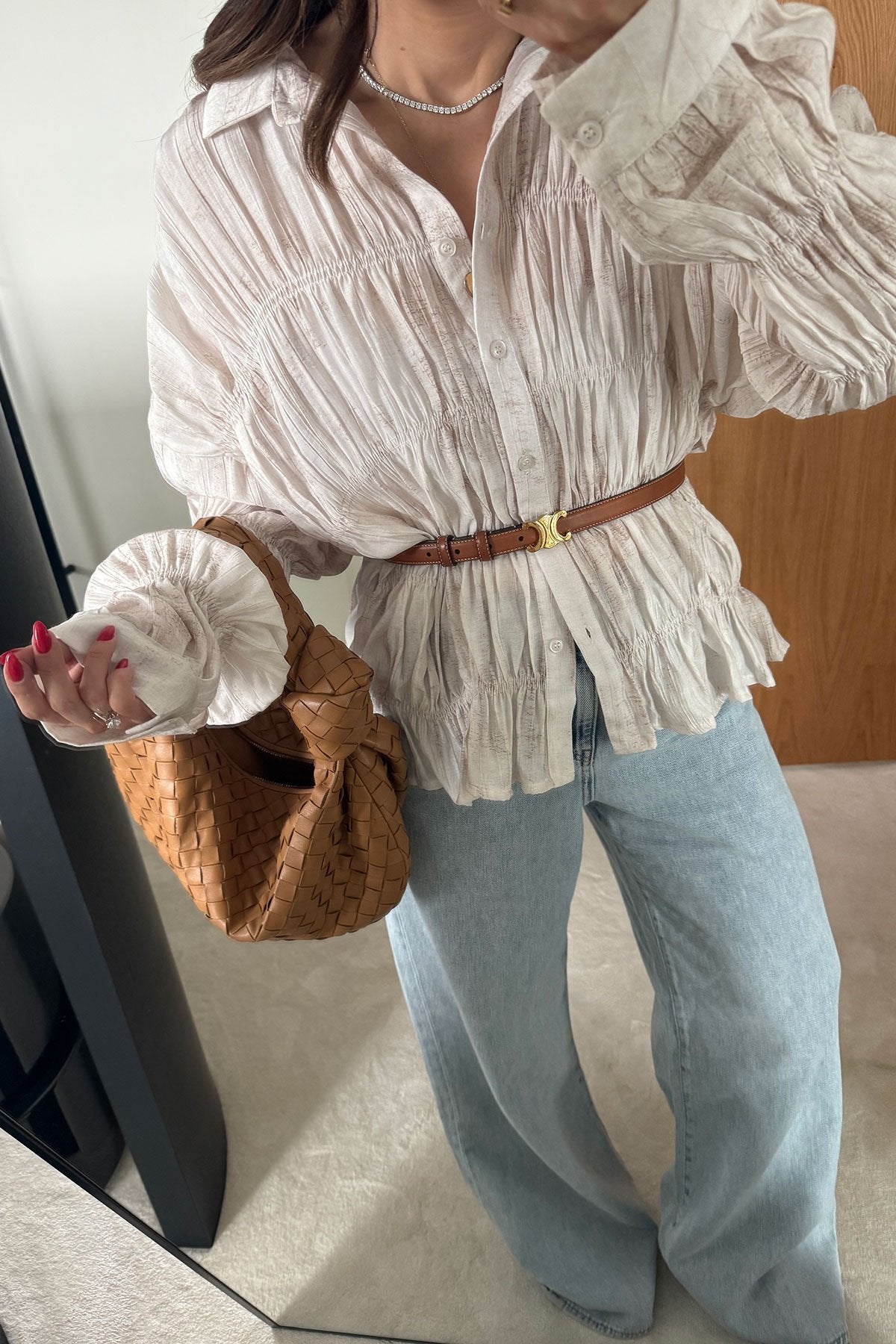 Original Massimo Dutti shirt in Light Beige